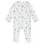 Baby Boys White & Blue Carousel Babygrow Set, 1, hi-res